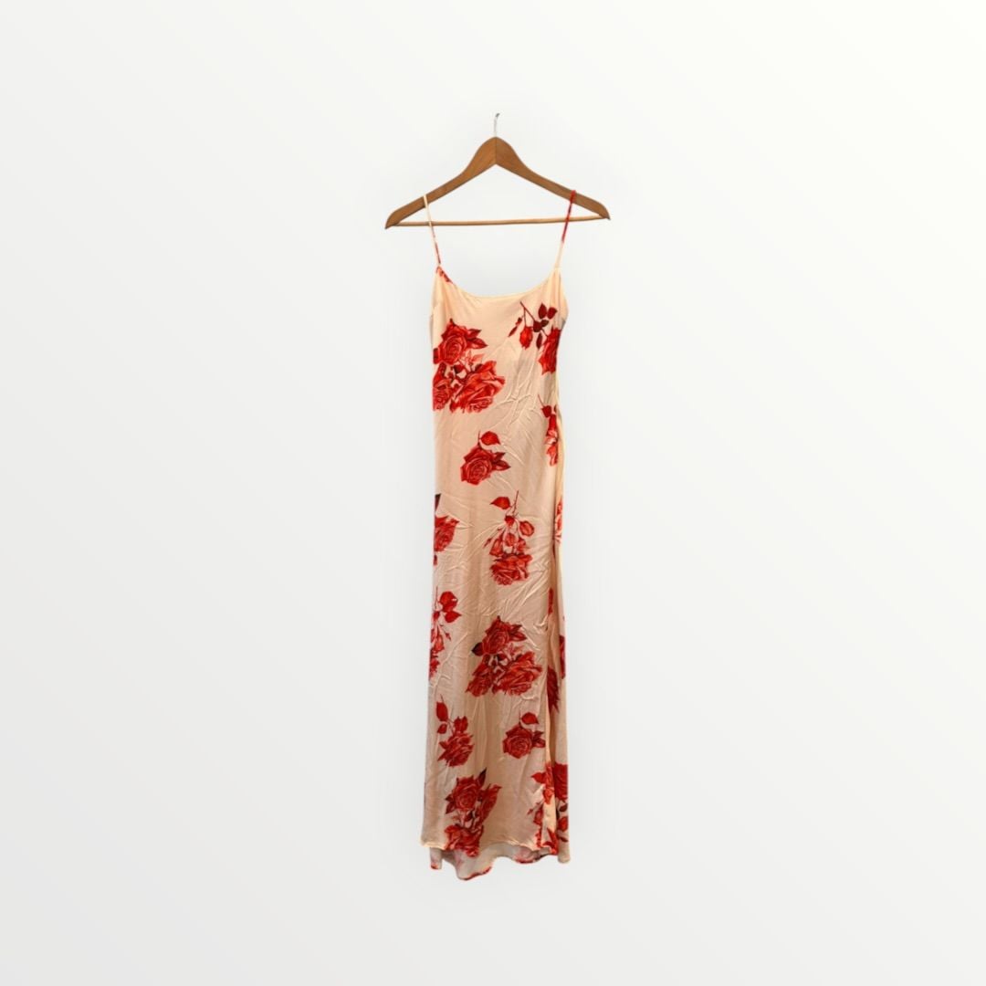 Meshki Rosalie Maxi Dress Size XXS Red Rose Print 3