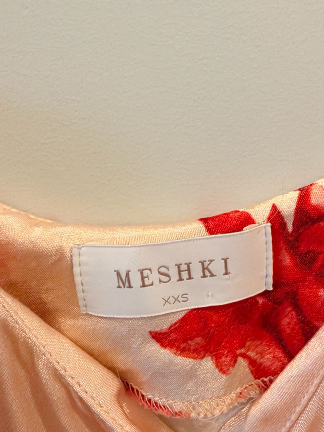 Meshki Rosalie Maxi Dress Size XXS Red Rose Print 4
