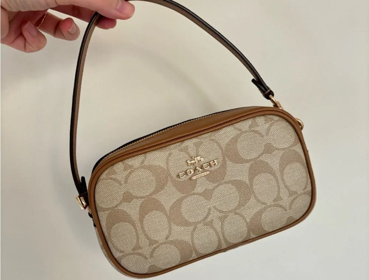Coach Jamie Camera Bag In Signature Canvas Khaki Saddle 2