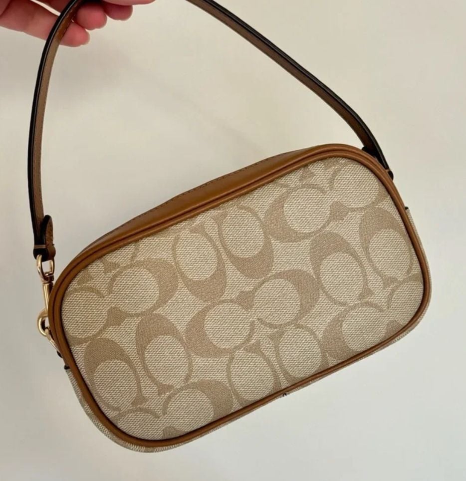 Coach Jamie Camera Bag In Signature Canvas Khaki Saddle 6