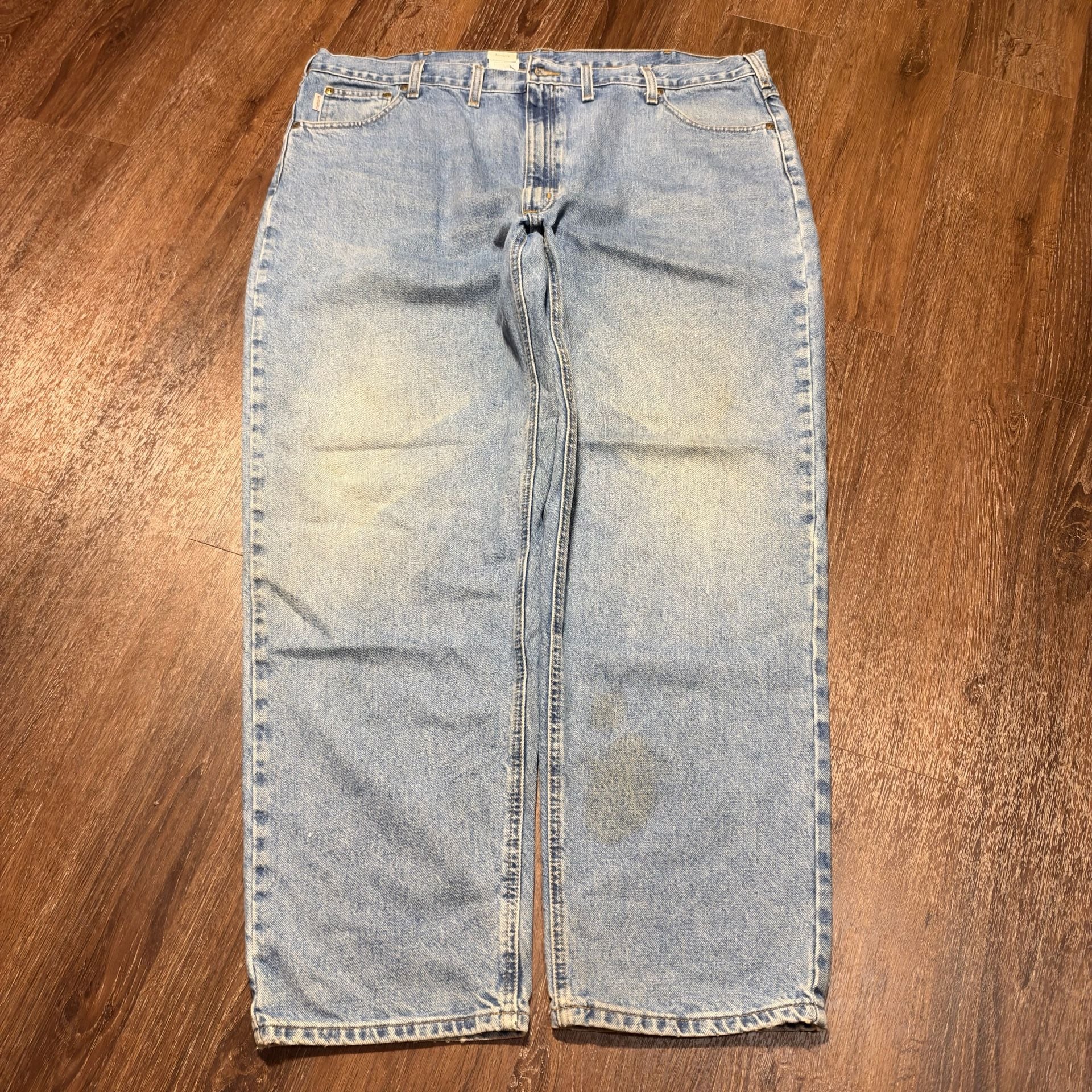 Essential Vintage Carhartt Relaxed Fit Jeans Size 40x32 Light Wash Denim 2