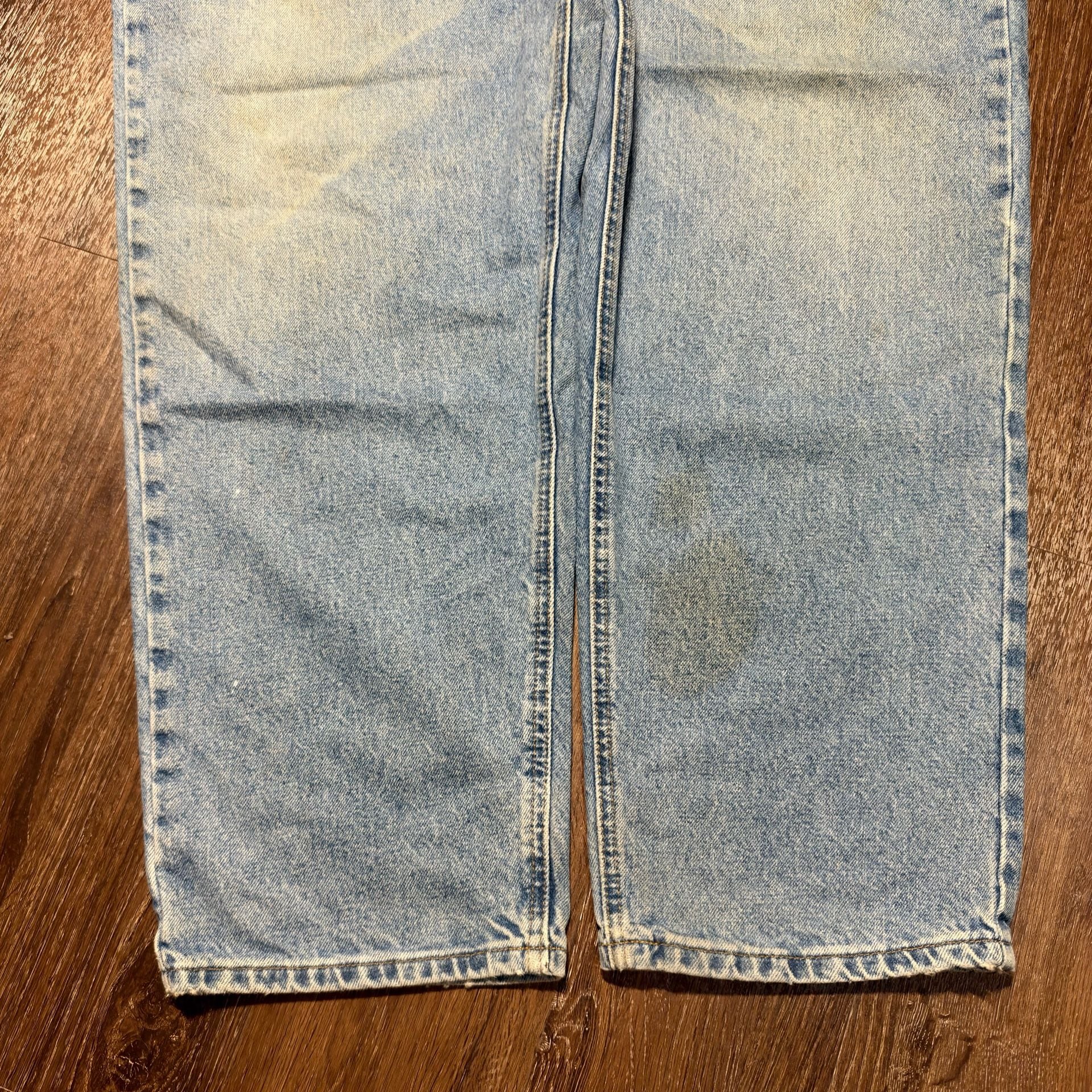 Essential Vintage Carhartt Relaxed Fit Jeans Size 40x32 Light Wash Denim 7