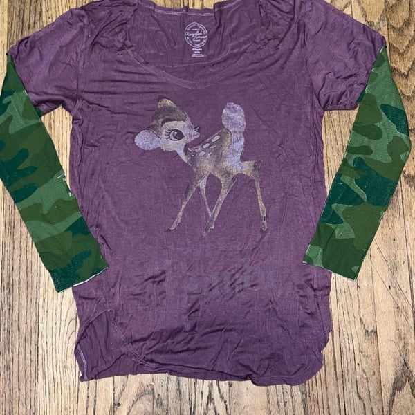 Custom Disney Bambi Deer Graphic T 

