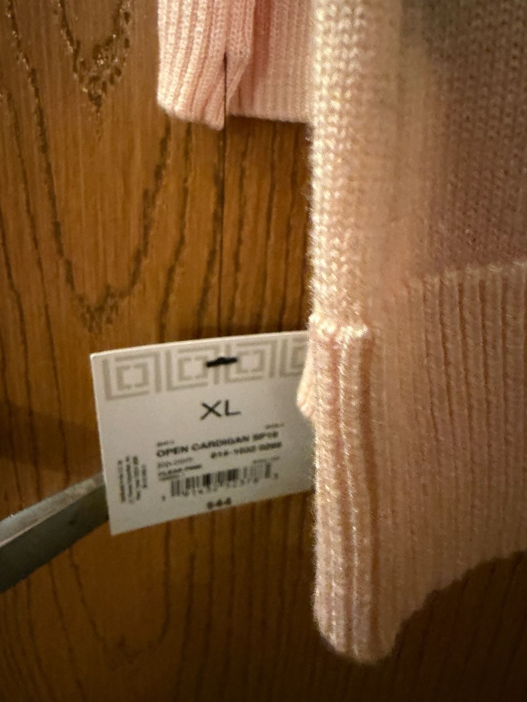 Liz Claiborne Open Cardigan Size XL Pink Knit Duster 5