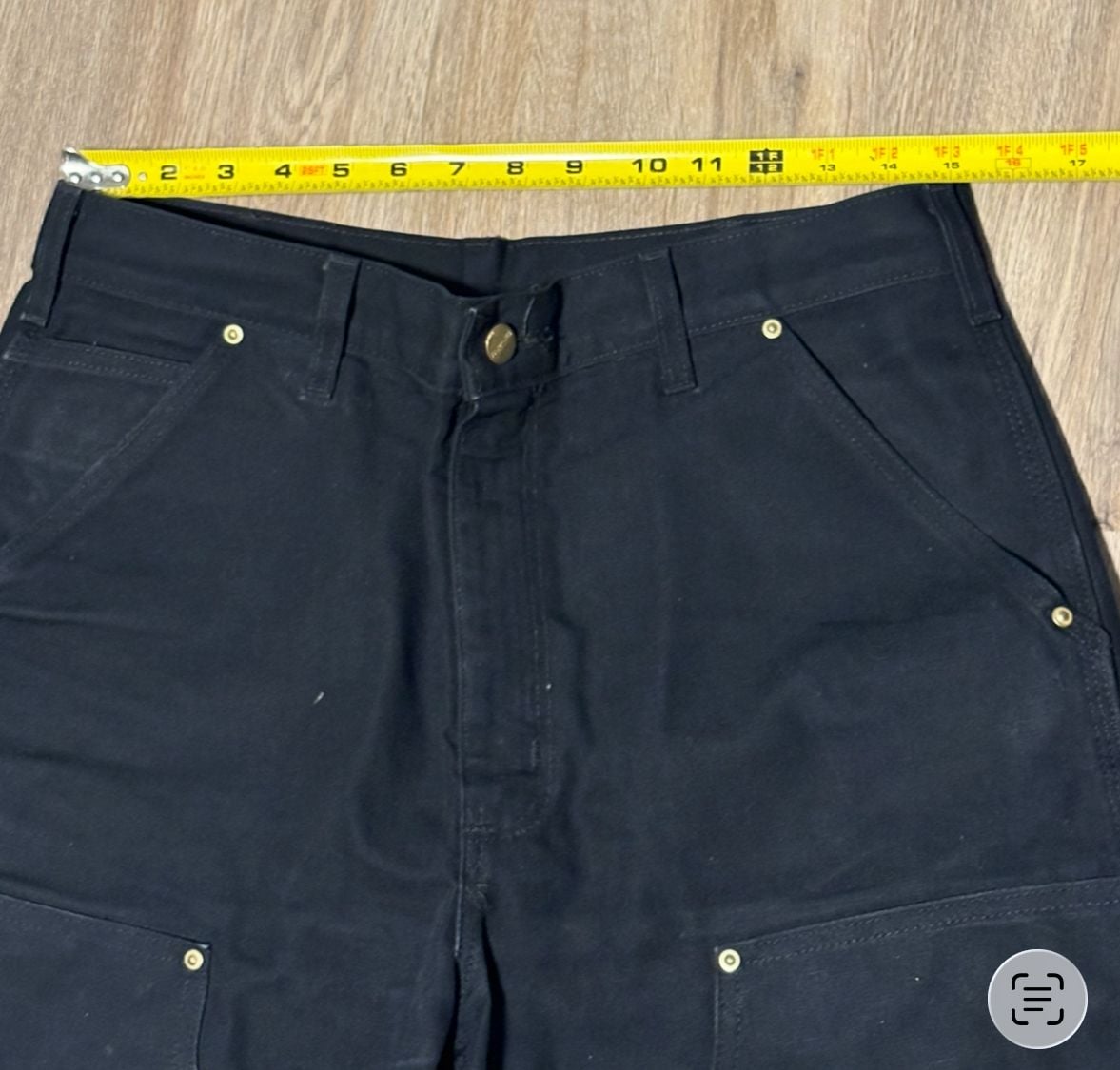 Carhartt Double Knee Black Jeans Made In USA Men’s 33x30 Rare Streetwear B01 BLK 11