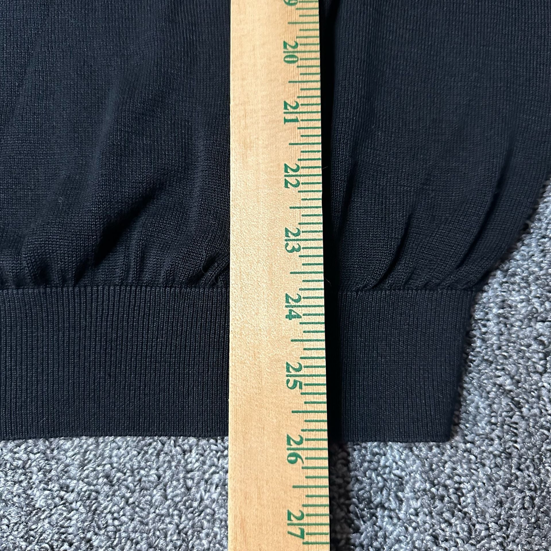 Pronto Uomo Black Mock Neck Pullover Sweater XL Silk Cotton Blend 11