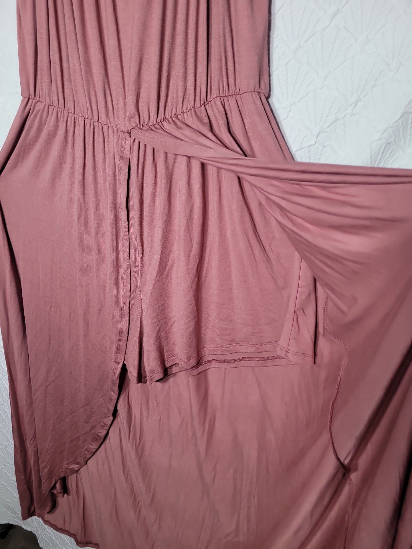 Emerald Dress Size 1X Pink Short Sleeve Maxi Casual Dress 5