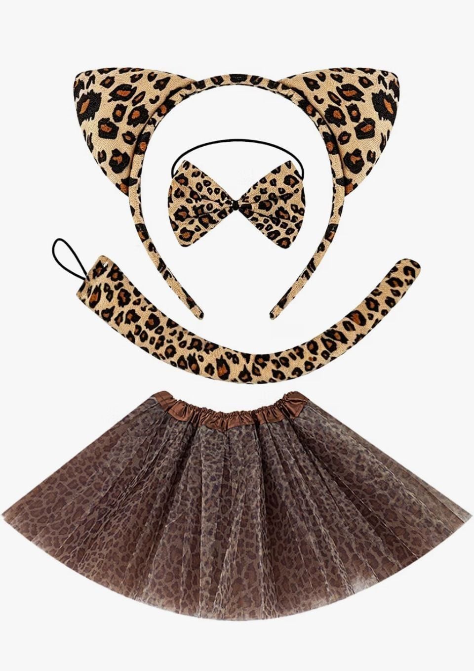 Leopard Tutu Halloween Costume Women’s One Size New 2