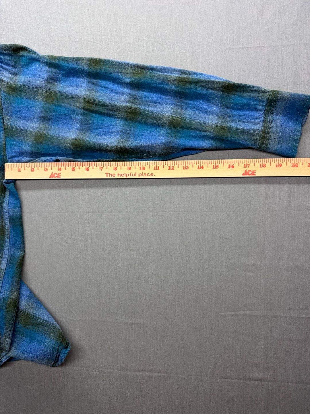 Powder River Outfitters Collection by Panhandle Blue Plaid Long Sleeve Western 7