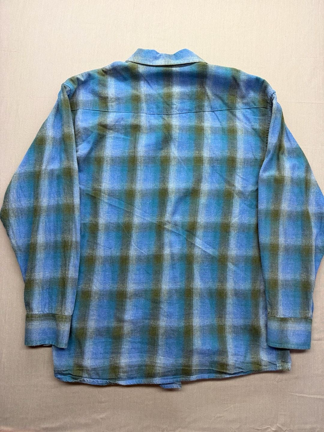 Powder River Outfitters Collection by Panhandle Blue Plaid Long Sleeve Western 8