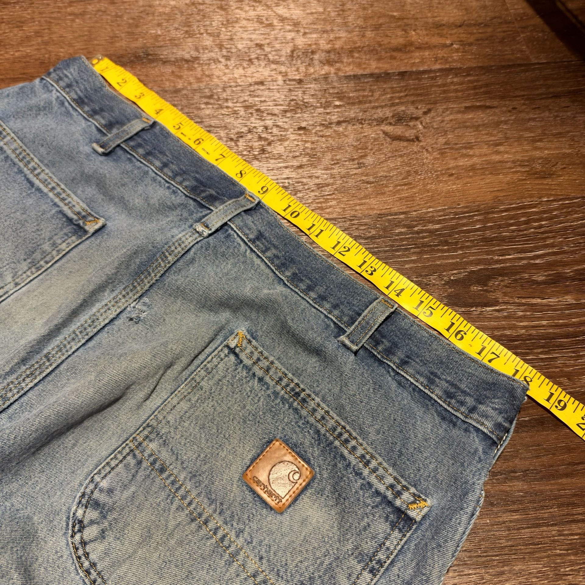 Carhartt Vintage Thrashed Faded Carpenter Jeans 38x32 Loose Original Baggy Fit 7