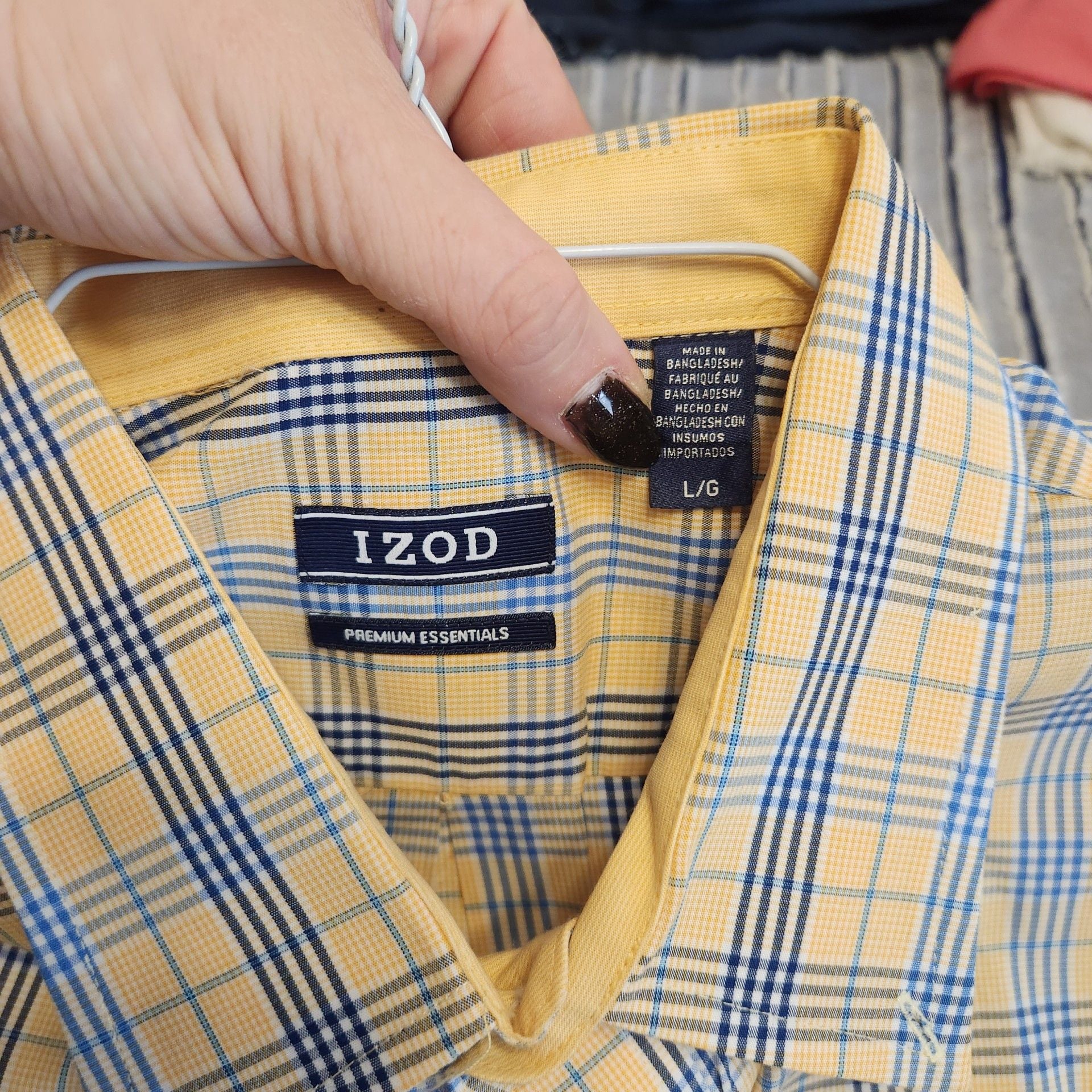 IZOD Premium Essentials Button Down Shirt Size L Lot of 2 5