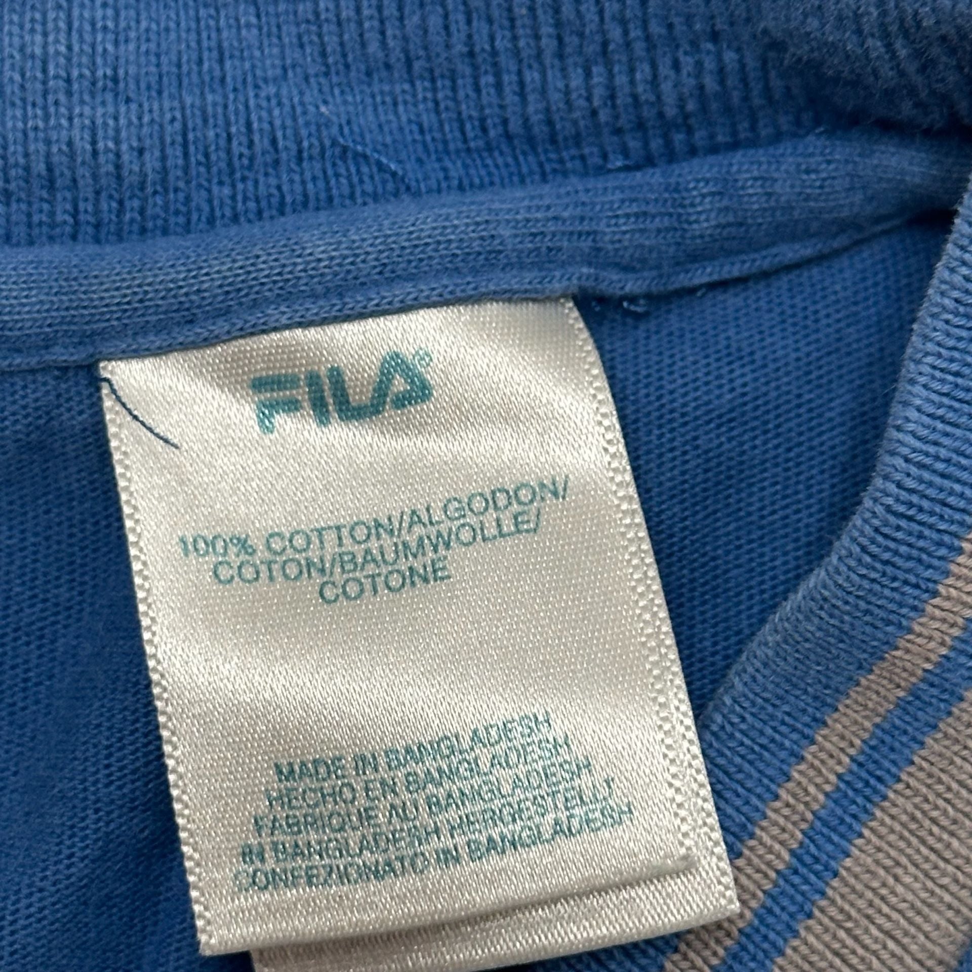 Fila Blue Crew Neck T-Shirt XXL 5