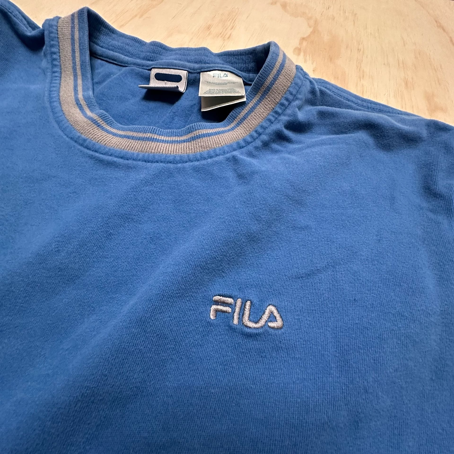Fila Blue Crew Neck T-Shirt XXL 8