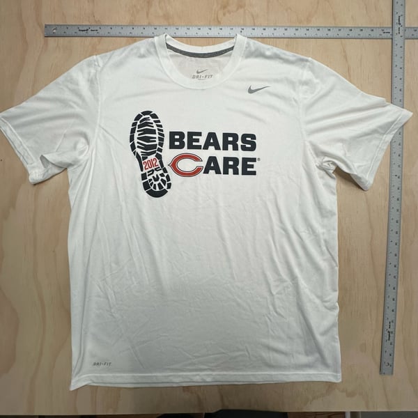 Nike Chicago Bears Bears Care 2012 Dri-Fit T-Shirt XL White