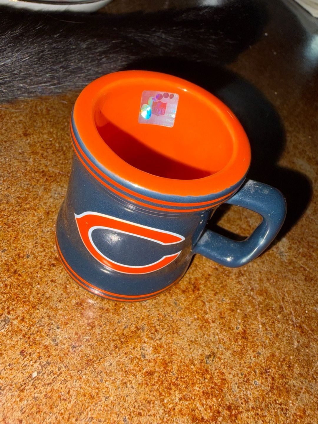 Boelter Brands Chicago Bears 14oz Relief Mug Blue Orange 1