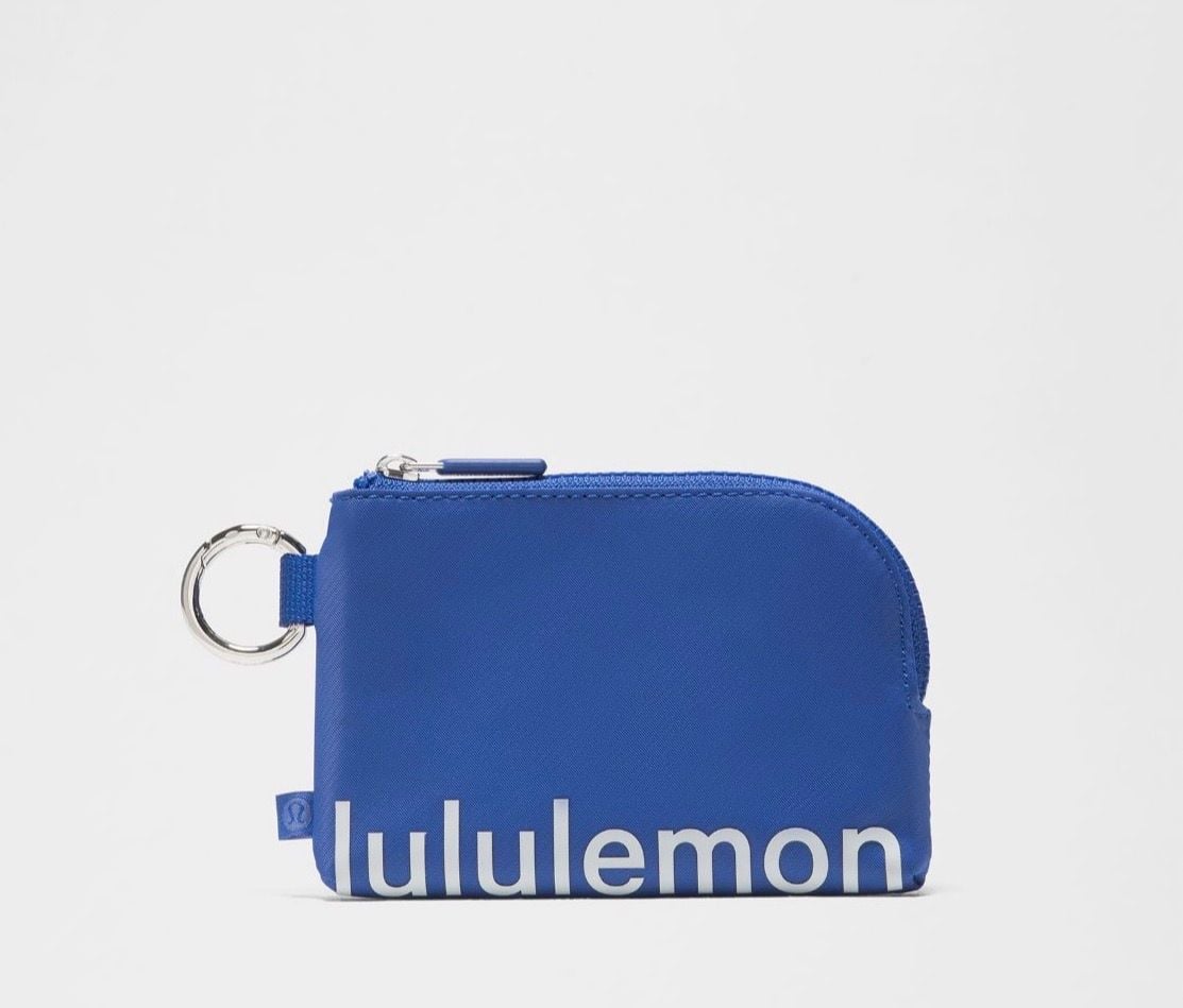 lululemon Everyday Essentials Zip Pouch Key Wallet Blue NWT 3