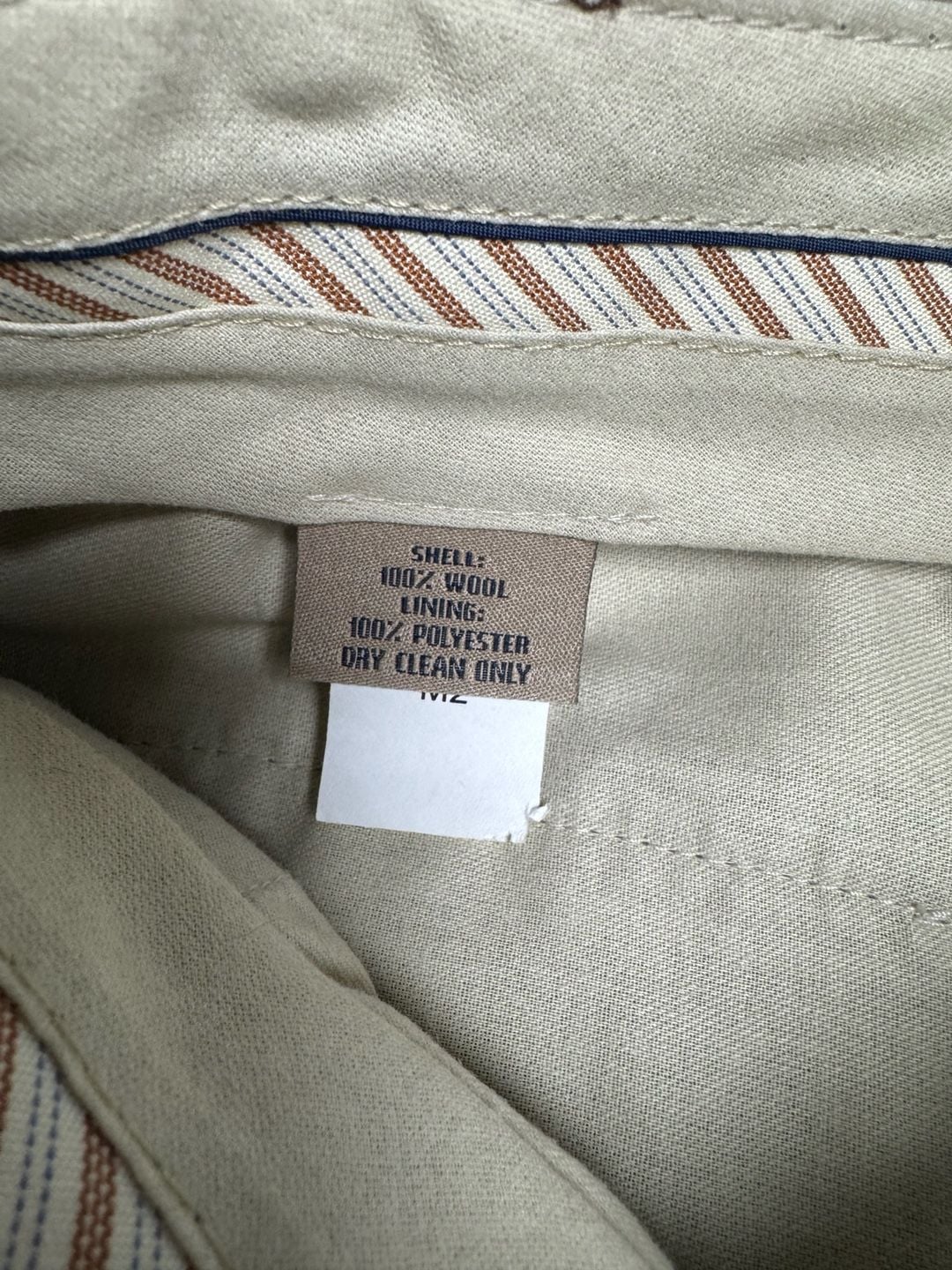 Bill Khakis Vintage Brown Tweed Trousers Flat Front Dress Pants 5
