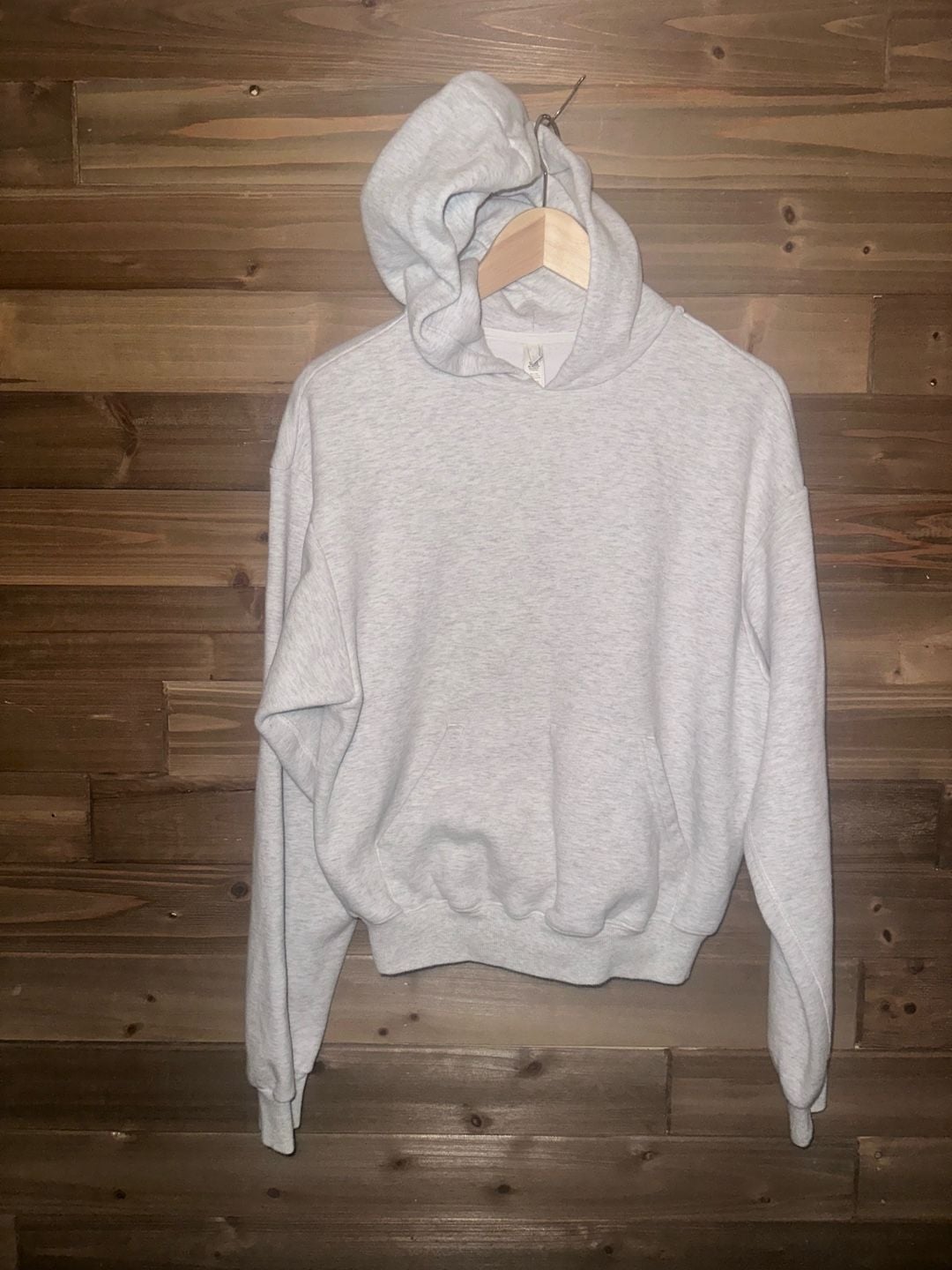 No.09 Skims Fleece Hoodie Size XS Heather Grey Cropped Sweatshirt 2