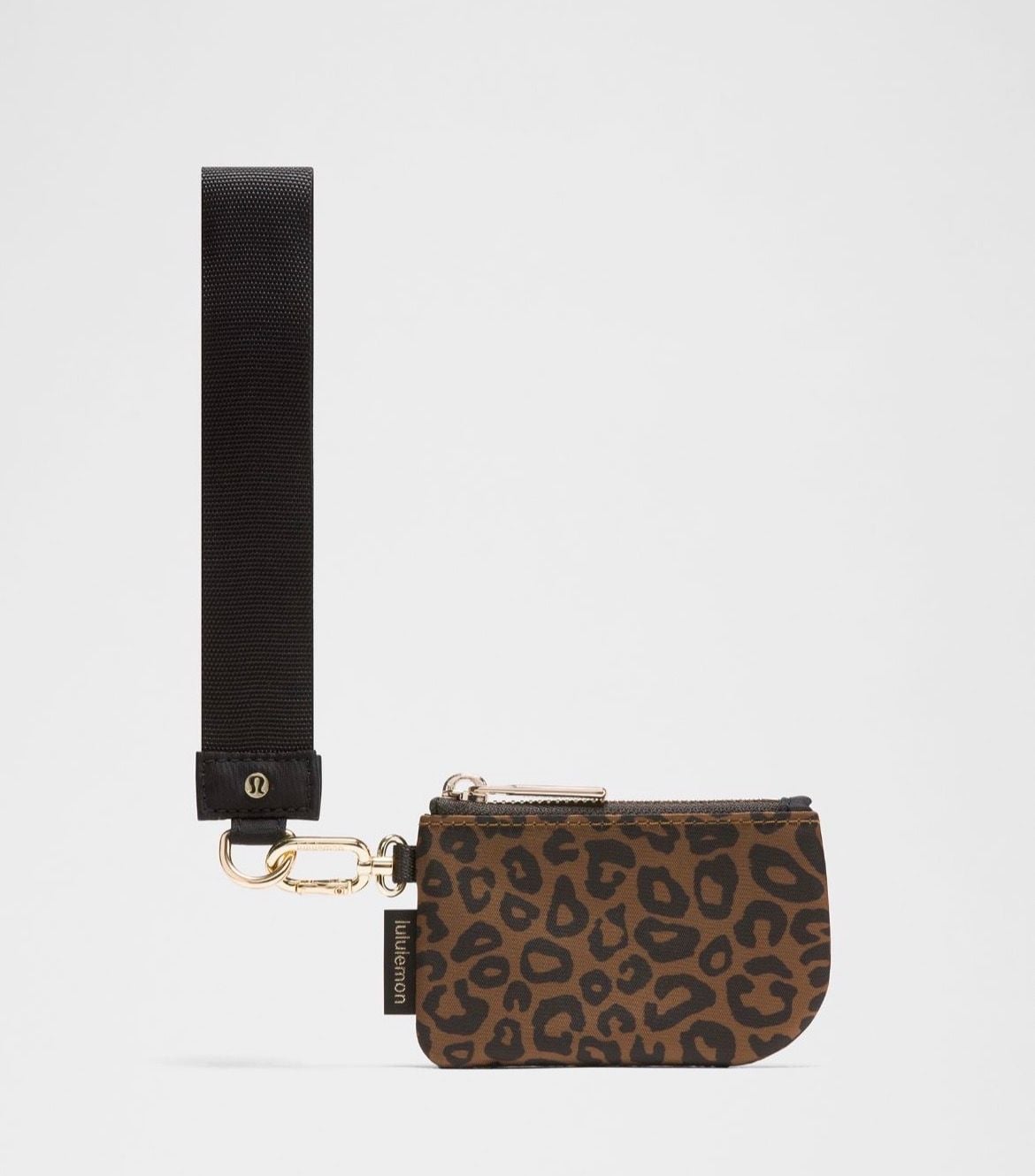 Lululemon Dual Pouch Key Wristlet Black Leopard NWT 3