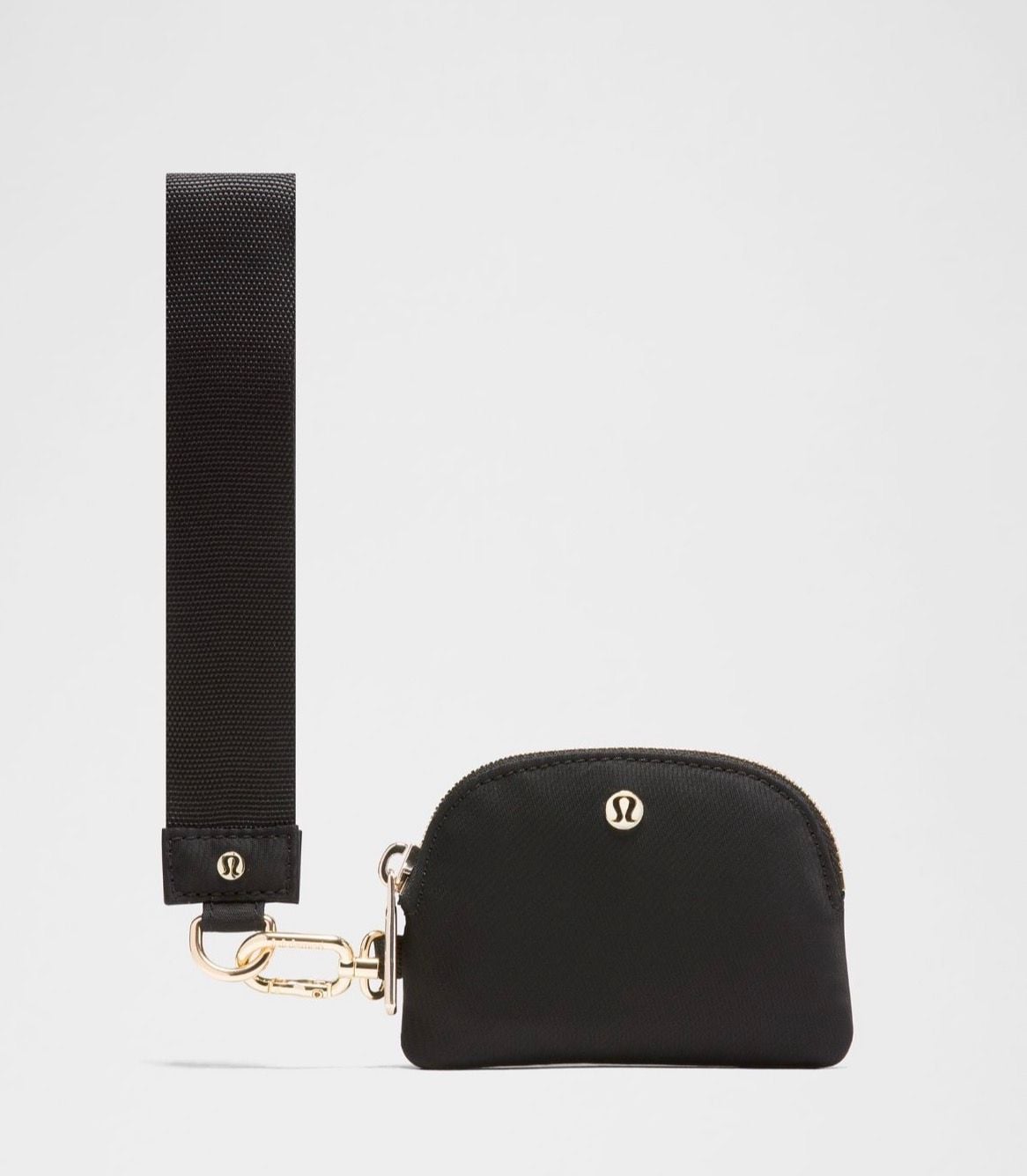 Lululemon Dual Pouch Key Wristlet Black Leopard NWT 4