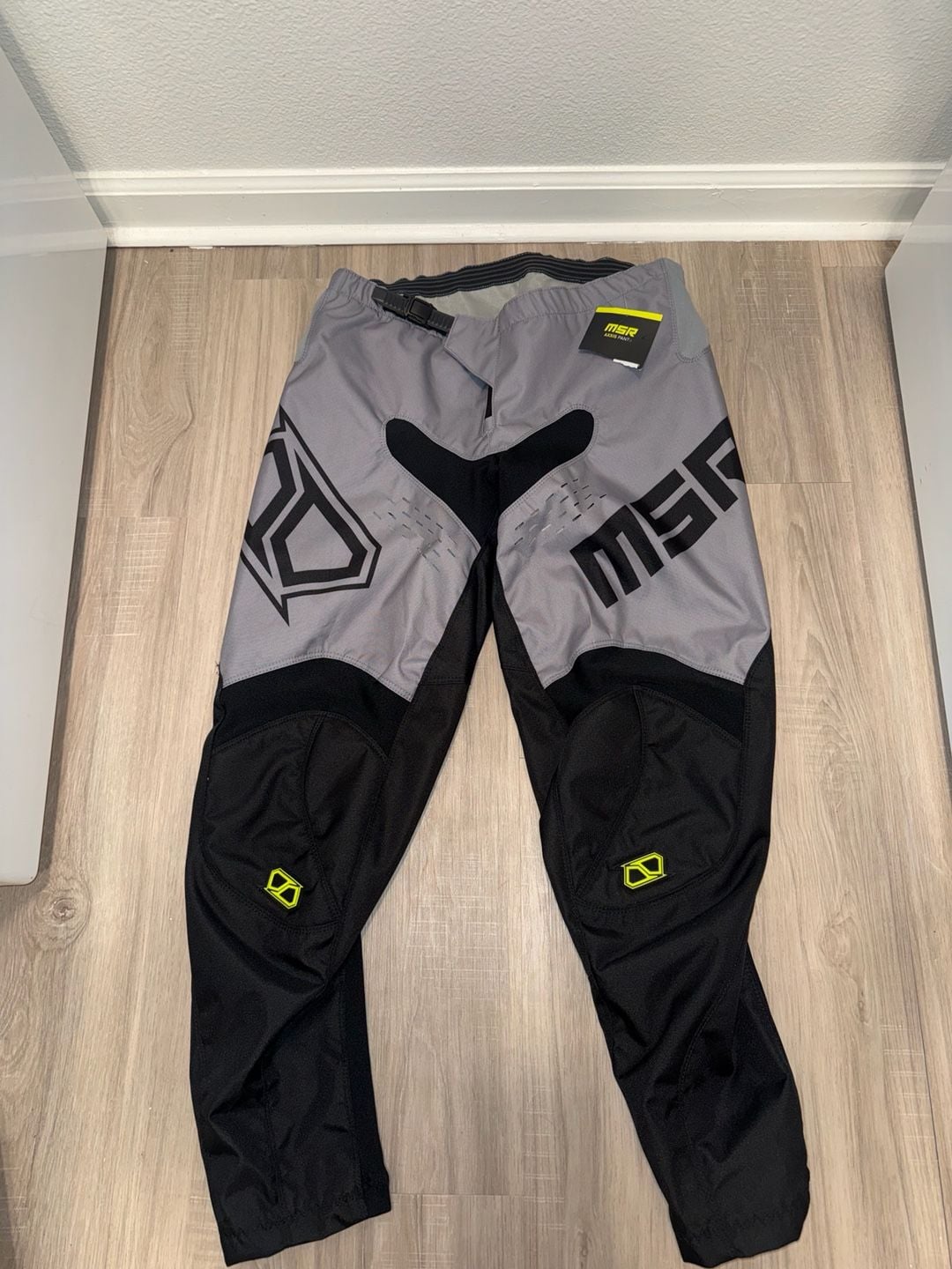 MSR Axxis Motocross Pants Grey Black New With Tags Sz 36 2