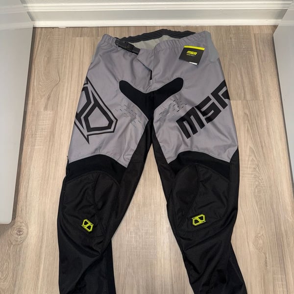 MSR Axxis Motocross Pants Grey Black New With Tags Sz 36