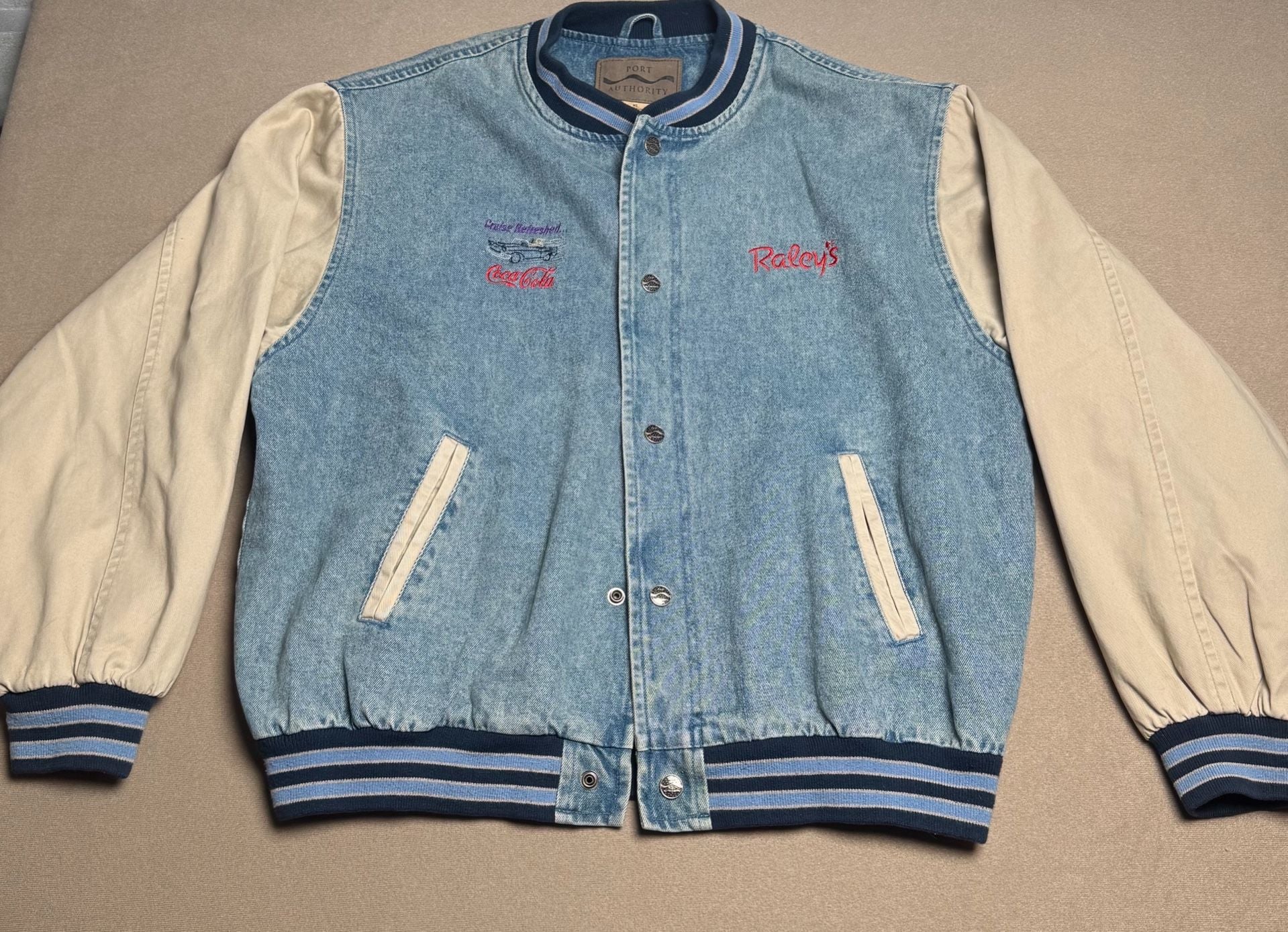 Port Authority Raley's Coca-Cola Denim Varsity Jacket 2
