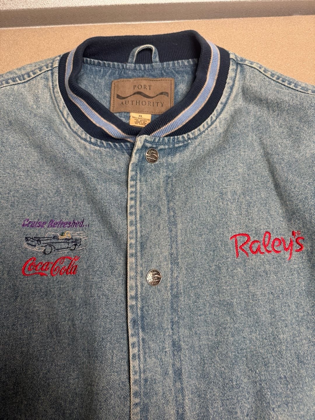 Port Authority Raley's Coca-Cola Denim Varsity Jacket 3