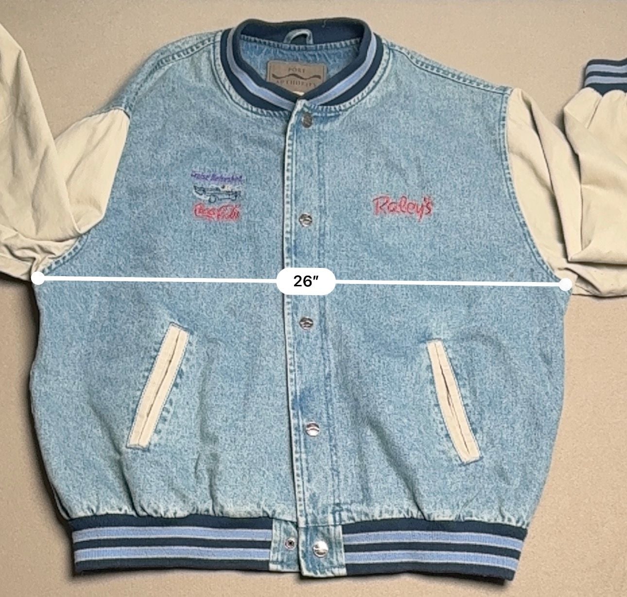 Port Authority Raley's Coca-Cola Denim Varsity Jacket 6