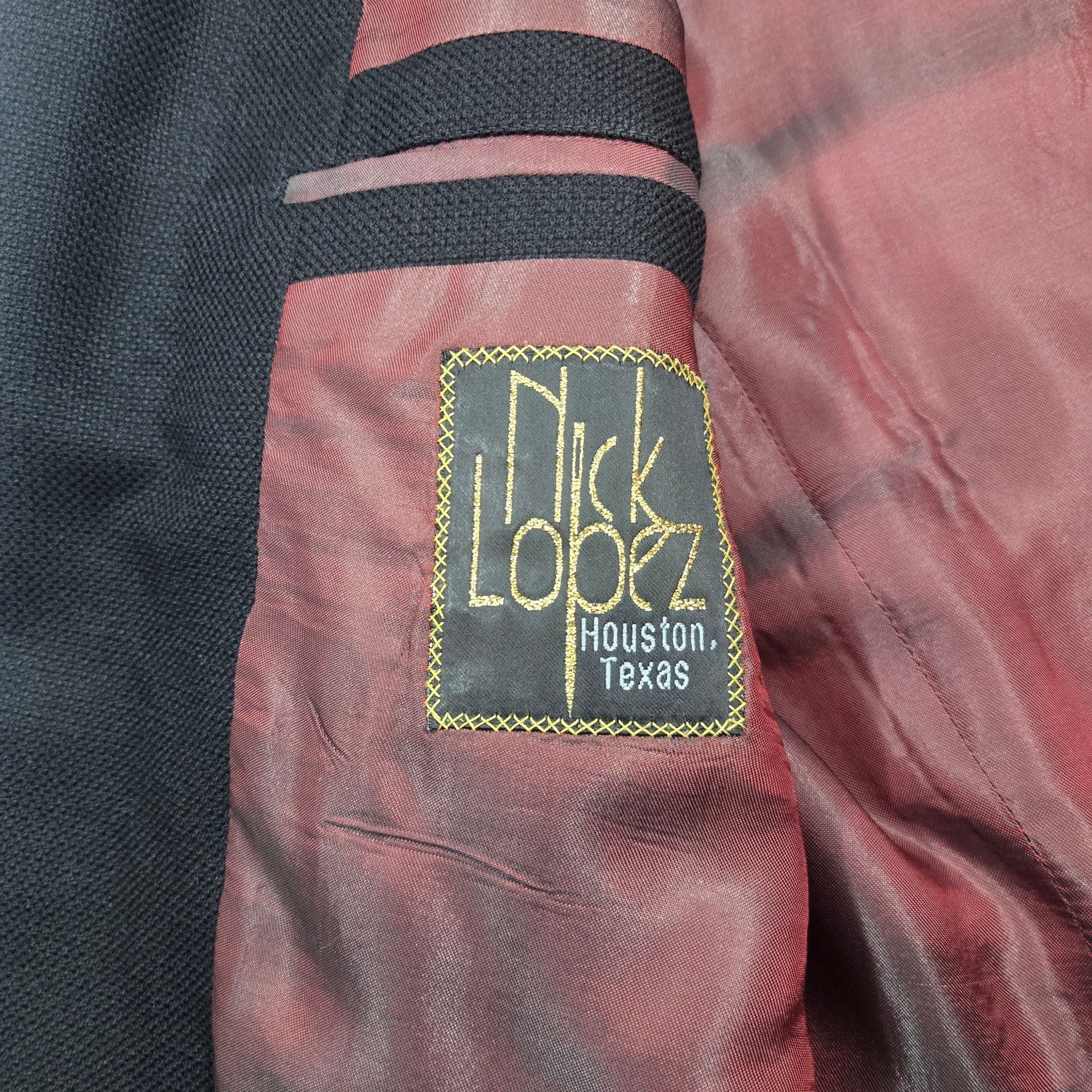 Bespoke Nick Lopez Houston Custom Sport Coat Blazer Black Woven Regular 3