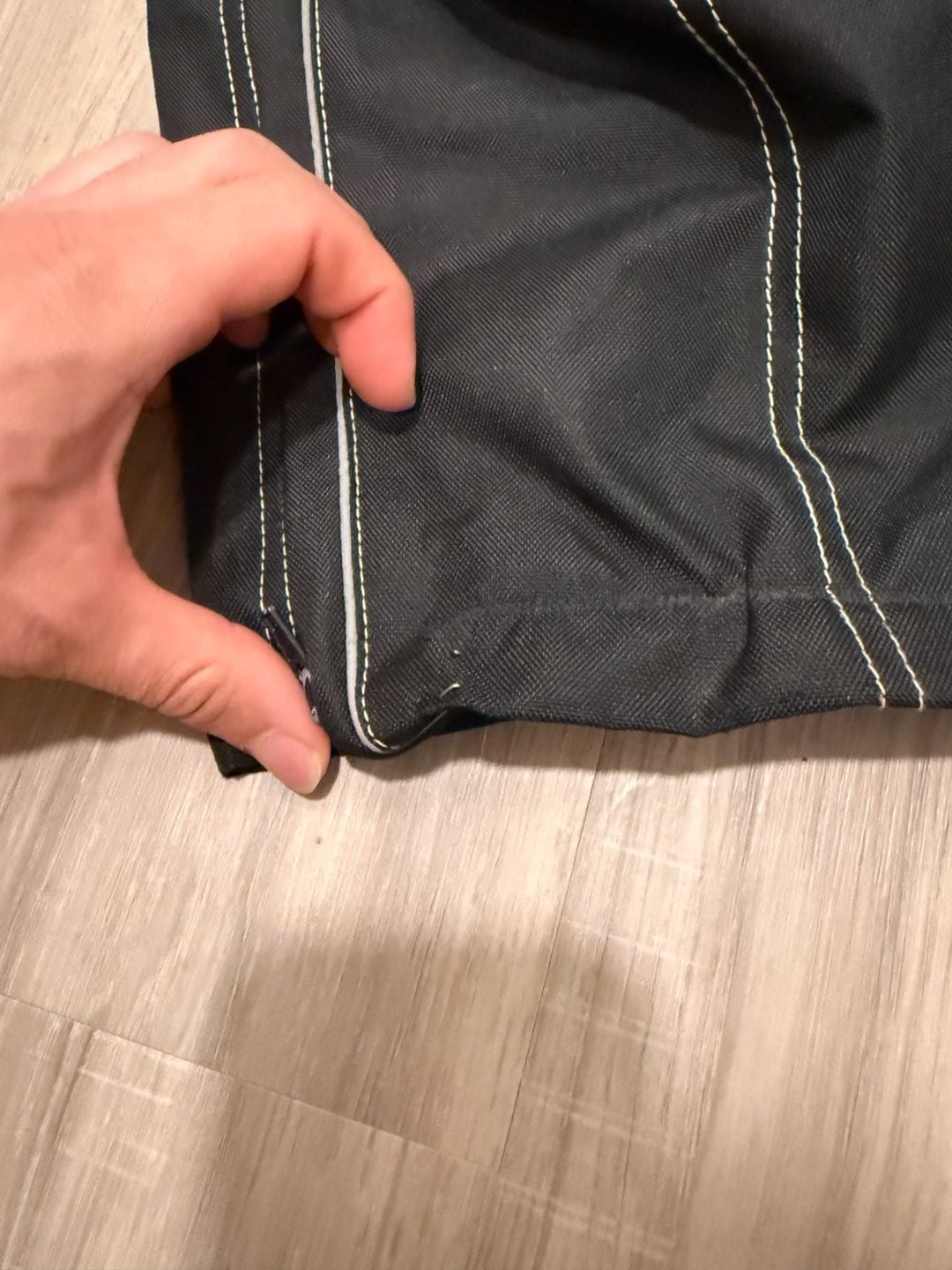 HWK Motorcycle Riding Pants Size XL Black Armored Touring Cordura Fabric 8
