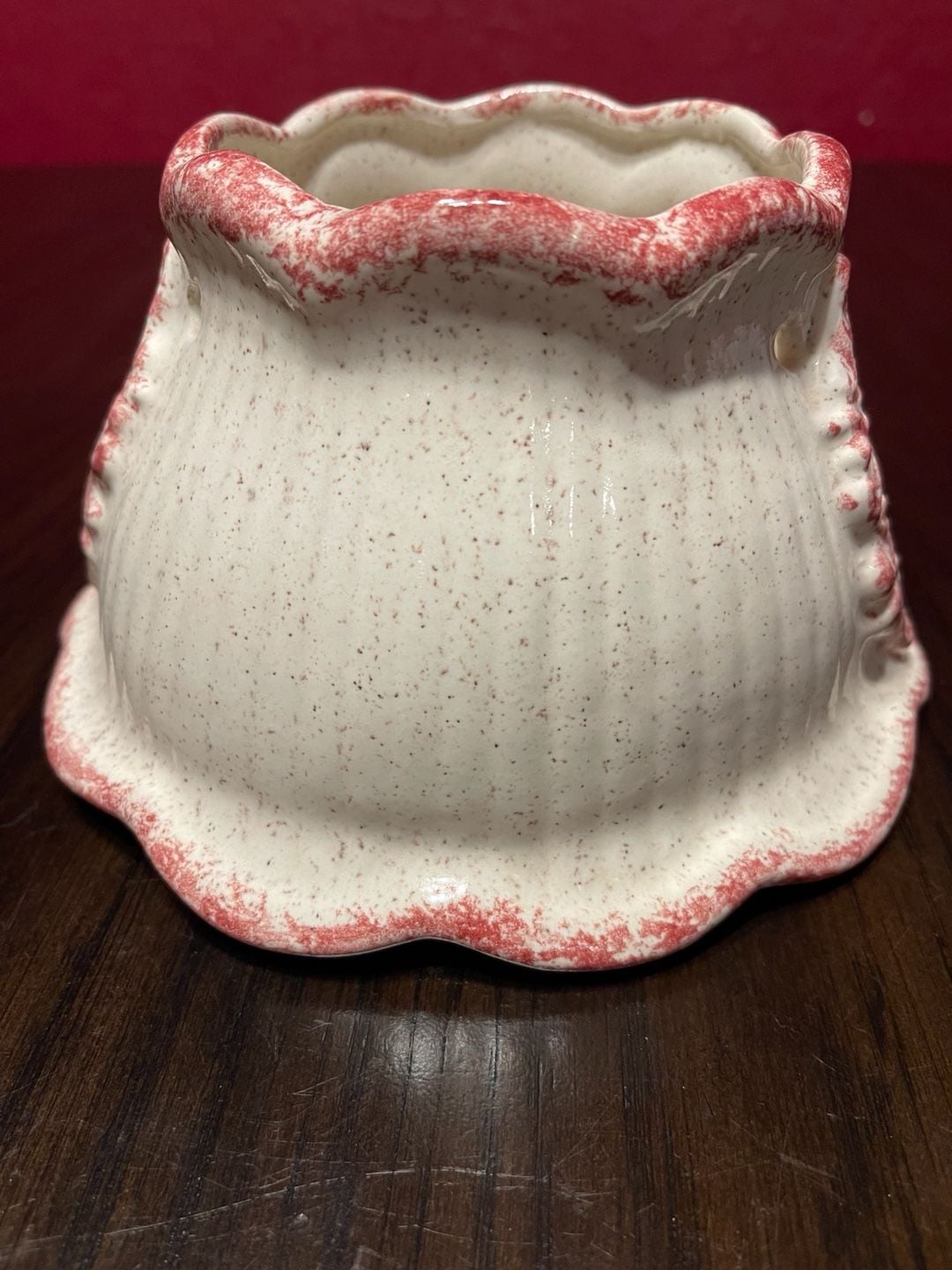 Blue Sky Clayworks Red Rose Ceramic Candle Jar Shade 4