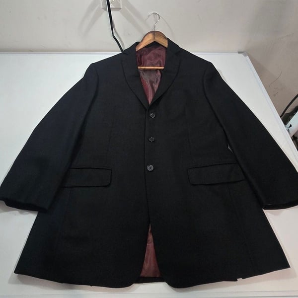 Bespoke Nick Lopez Houston Custom Sport Coat Blazer Black Woven Regular