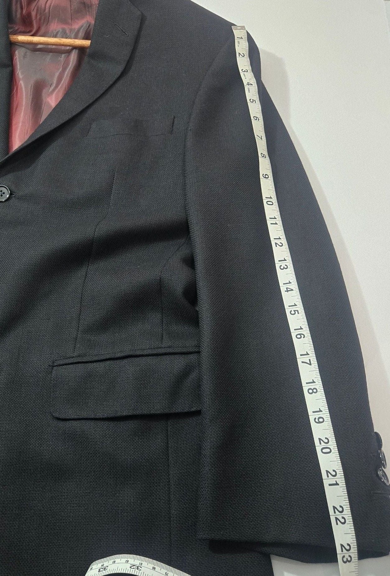Bespoke Nick Lopez Houston Custom Sport Coat Blazer Black Woven Regular 6