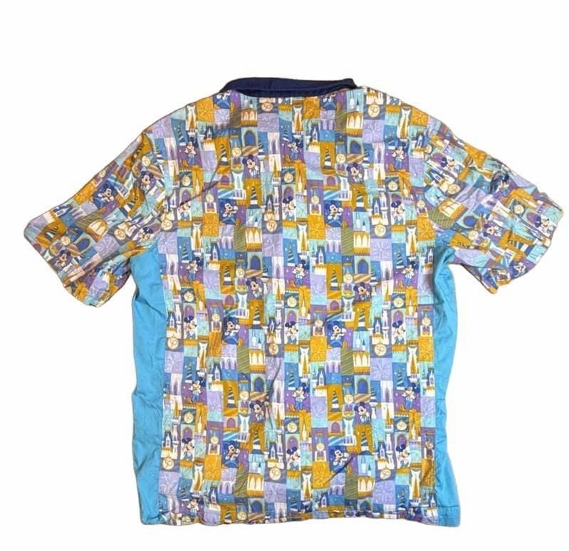 Walt Disney World 50th Anniversary Celebration Retro Shirt Size S Blue Mickey 7
