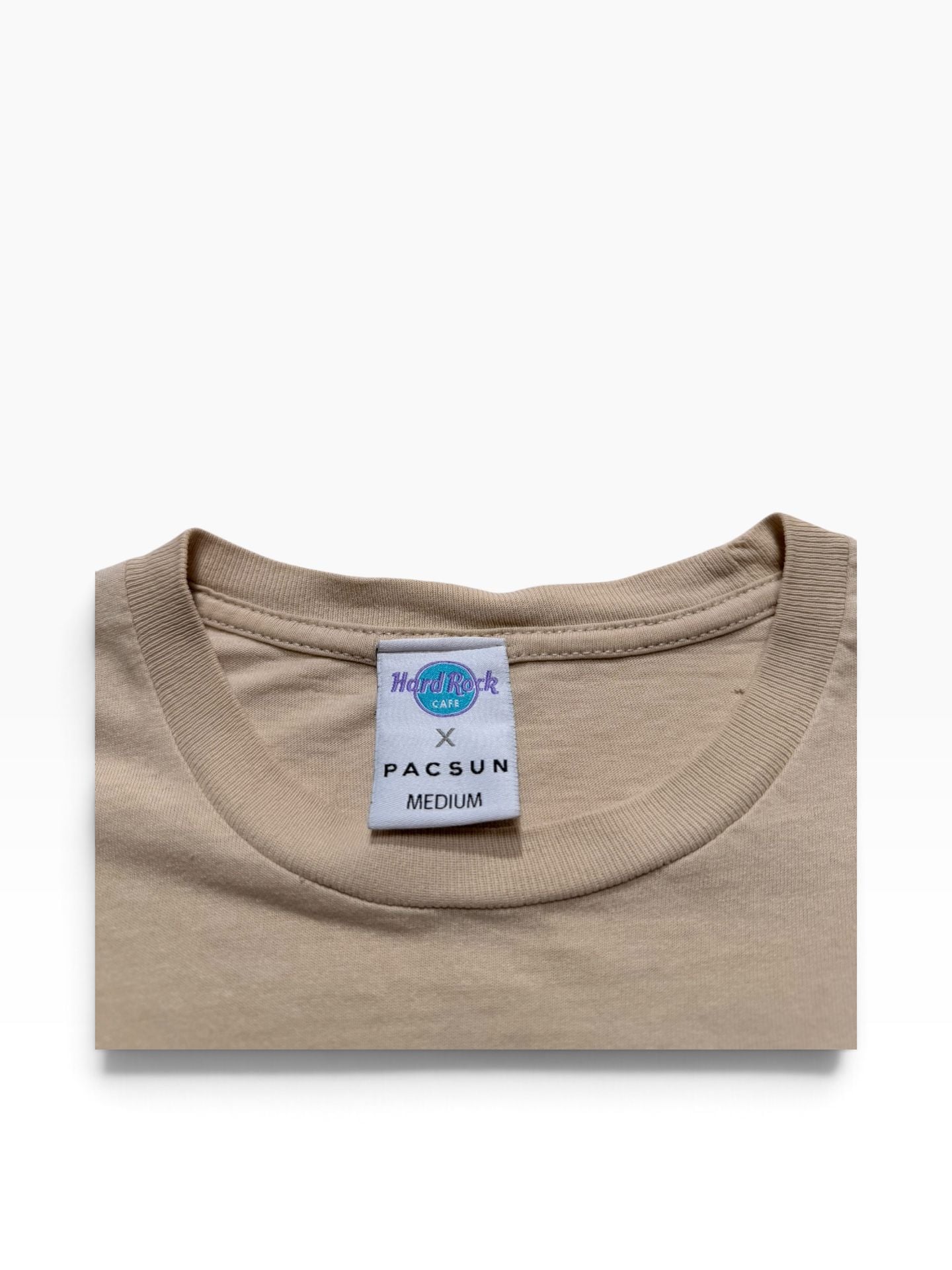 Hard Rock Cafe x Pacsun Vintage Maui T-Shirt Medium Tan Surfboard Graphic 3