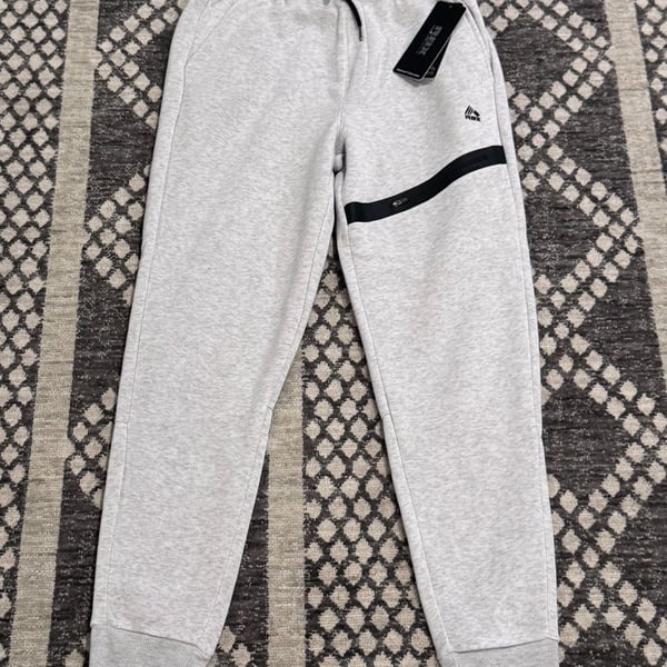 RBX Active Jogger Pants Size M Grey Heather Black Zipper Pocket
