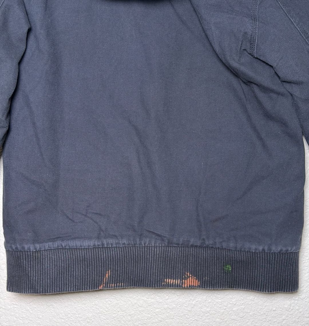 READ Distressed Carhartt Quilted Lined Hooded Jacket Size M 10-12 Black 4