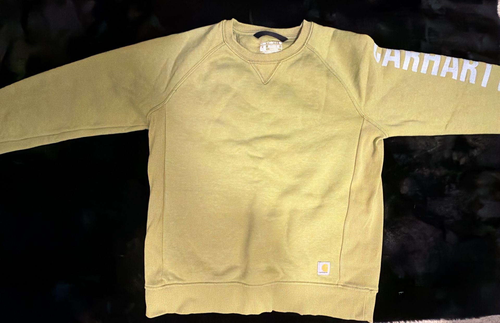 Carhartt Relaxed Fit Midweight Crewneck Block Logo Sleeve Graphic Sweatshirt 2