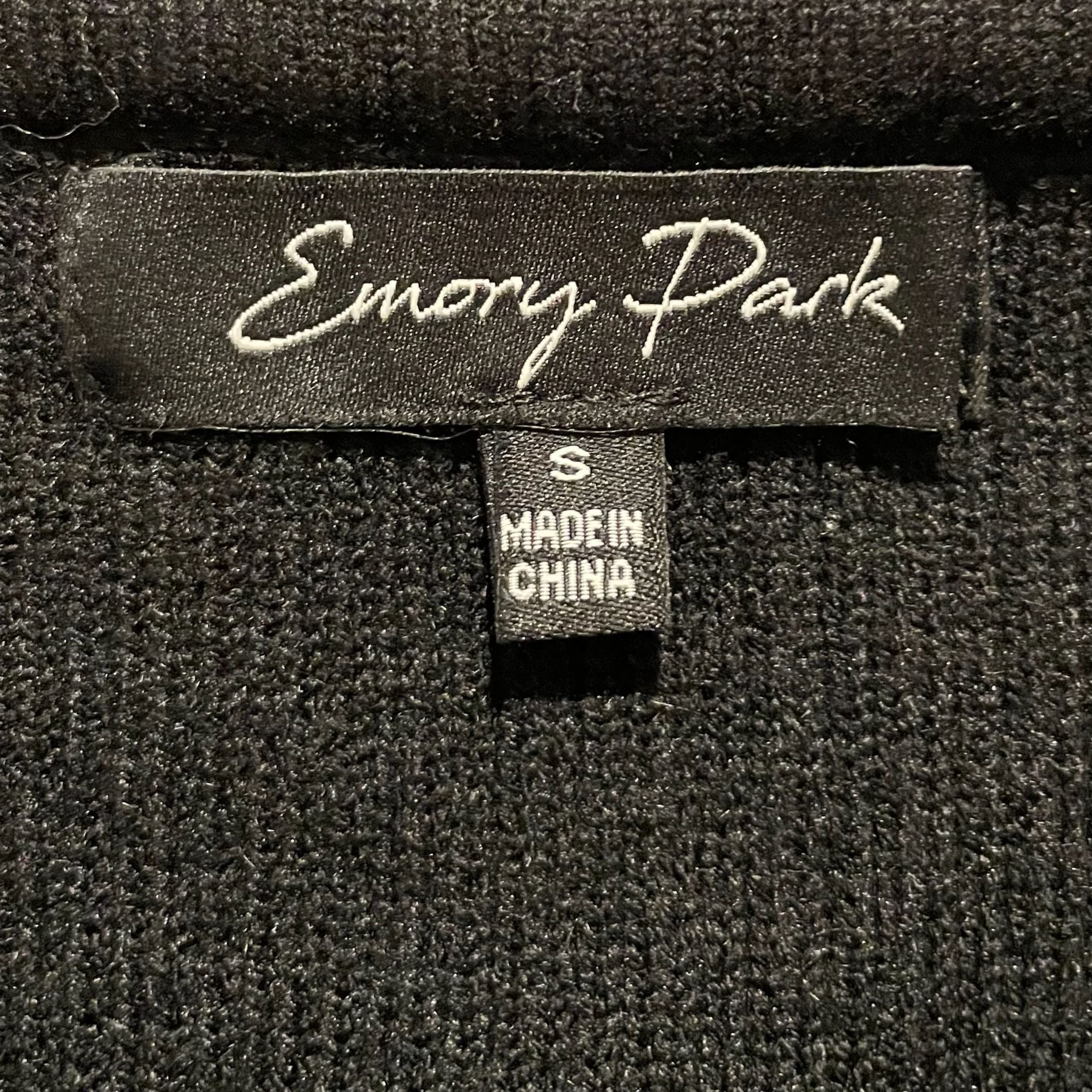 Emory Park Black Mohair Wool Blend Strapless Tube Top Y2K Size S 5