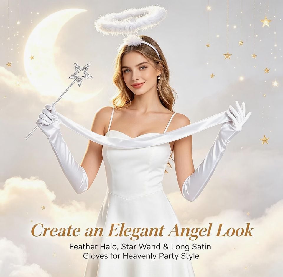 Complete Halloween Accessory Set Angel Devil Cosplay Costume 6