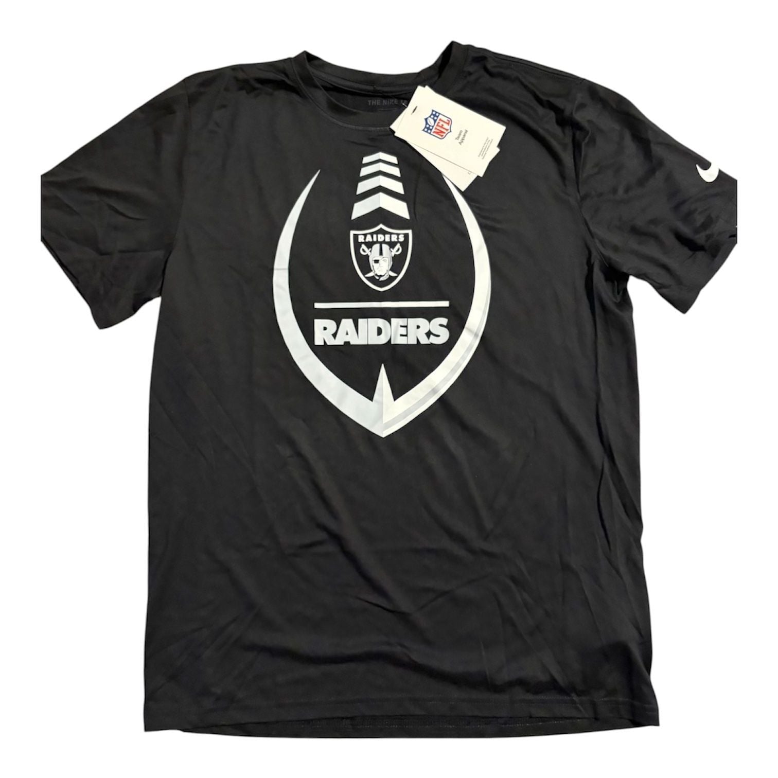 Nike Las Vegas Raiders Dri-Fit Long Sleeve T-Shirt Black M 2