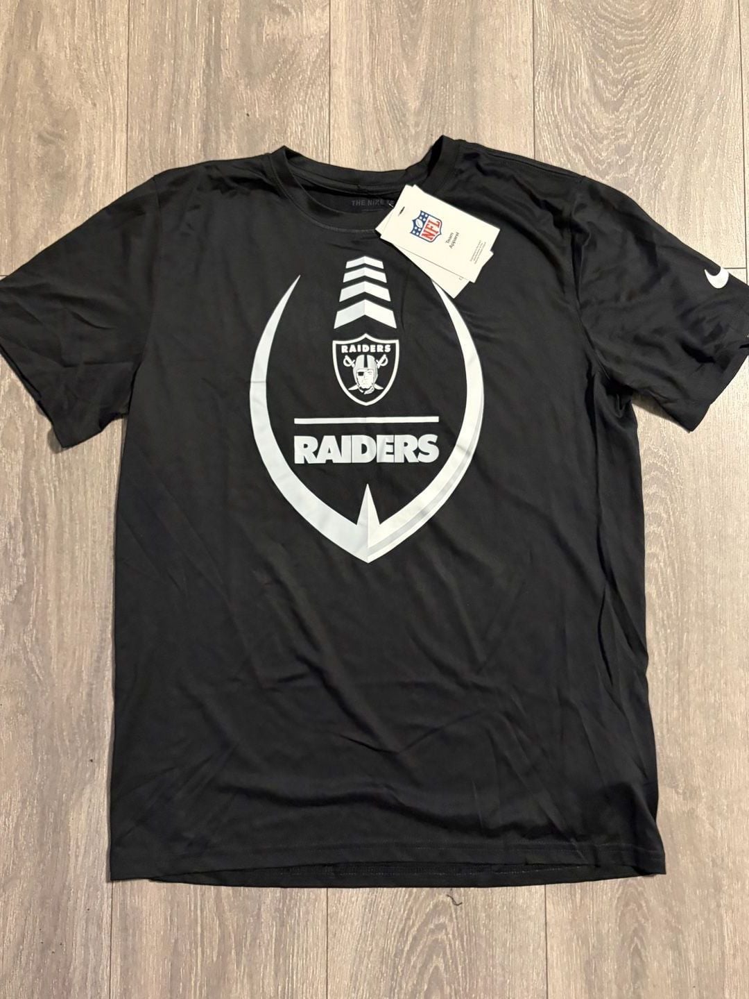 Nike Las Vegas Raiders Dri-Fit Long Sleeve T-Shirt Black M 3