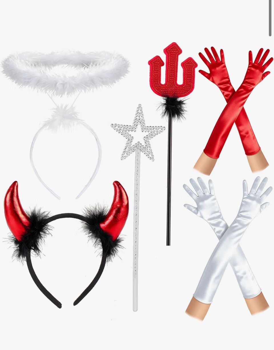 Complete Halloween Accessory Set Angel Devil Cosplay Costume 3