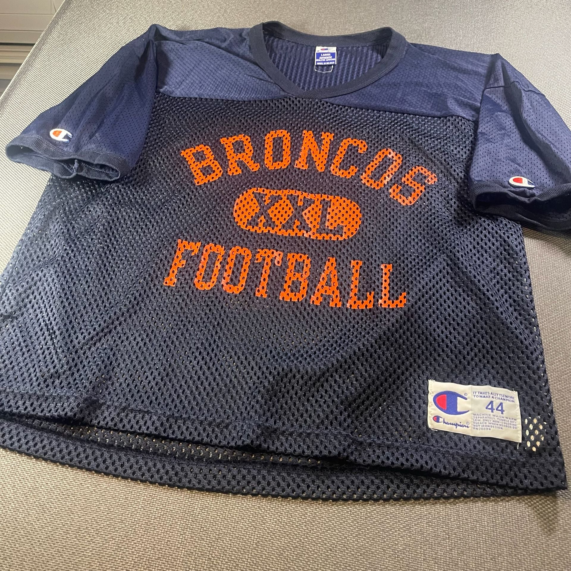 Vintage Champion Broncos Football -Size Large, Mesh Jersey, Super Bowl XXXIII 7
