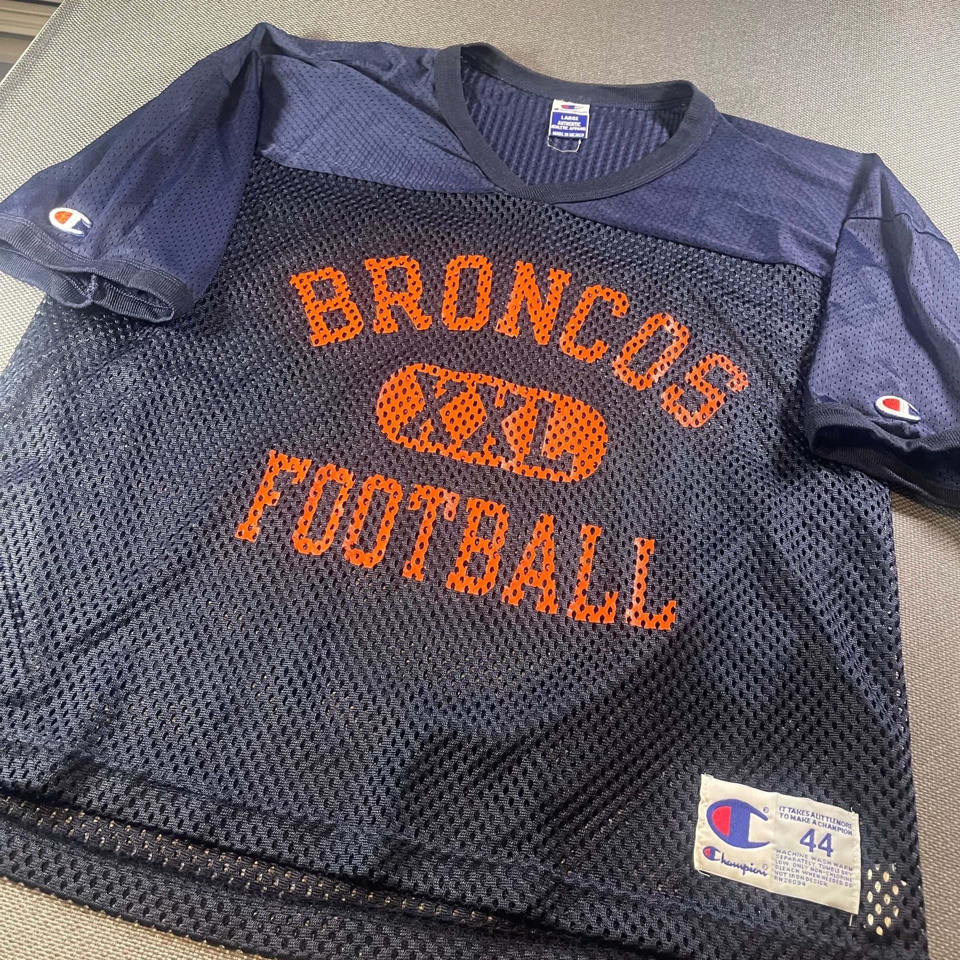 Vintage Champion Broncos Football -Size Large, Mesh Jersey, Super Bowl XXXIII 8