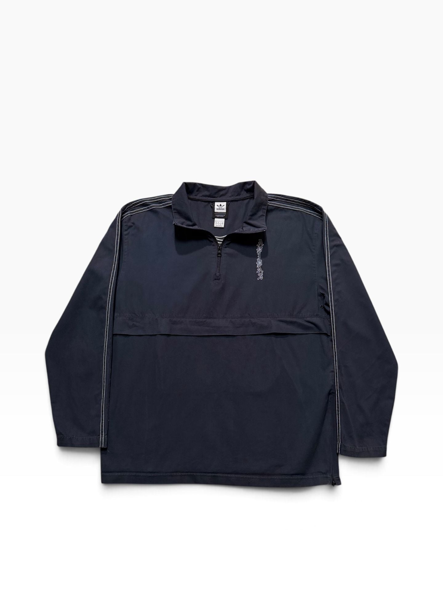 Adidas Josh Manoles Quarter-Zip Size M Navy Jacket 2