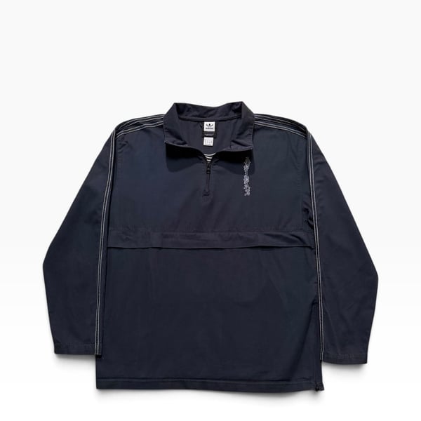 Adidas Josh Manoles Quarter-Zip Size M Navy Jacket