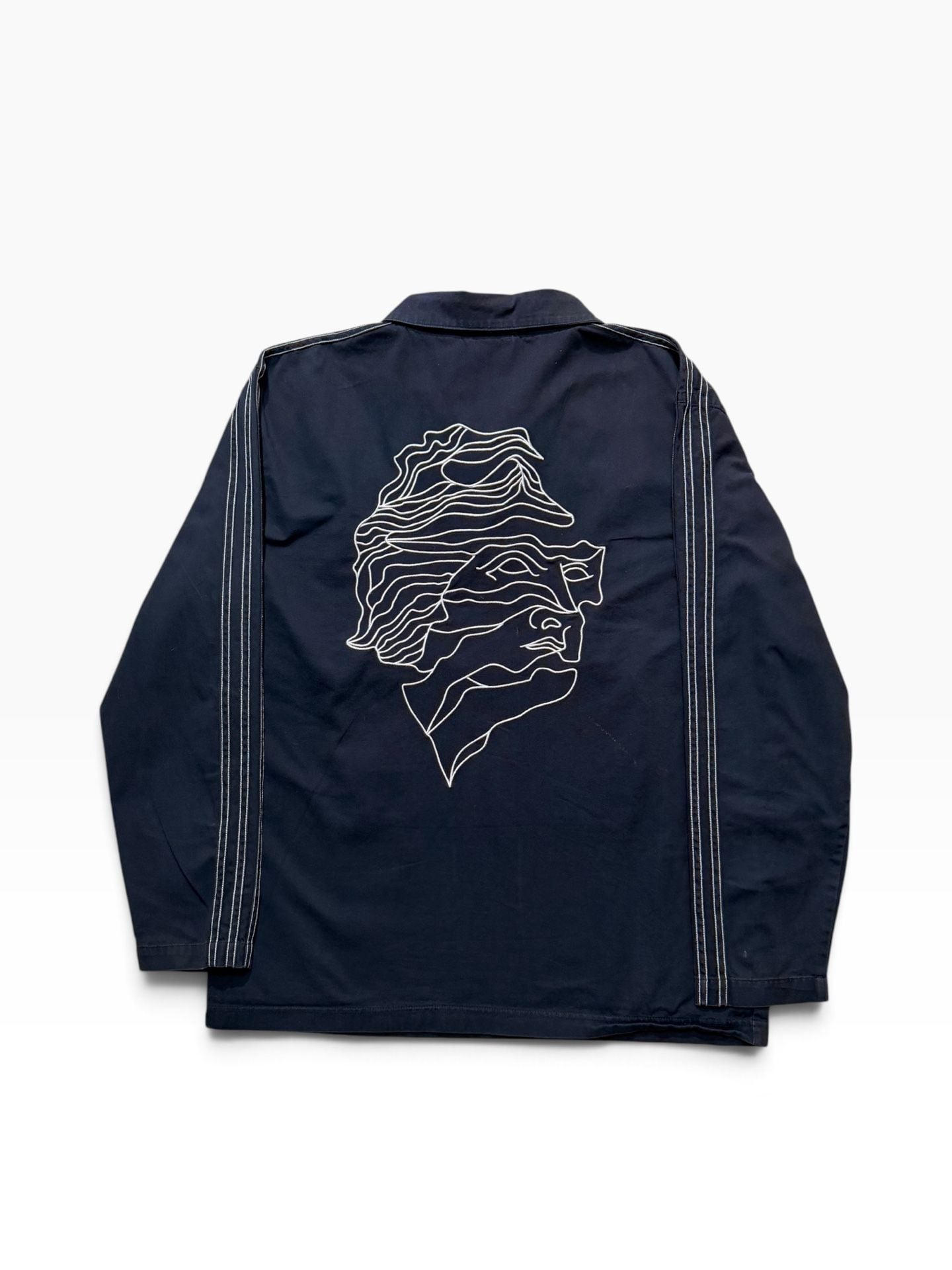 Adidas Josh Manoles Quarter-Zip Size M Navy Jacket 5
